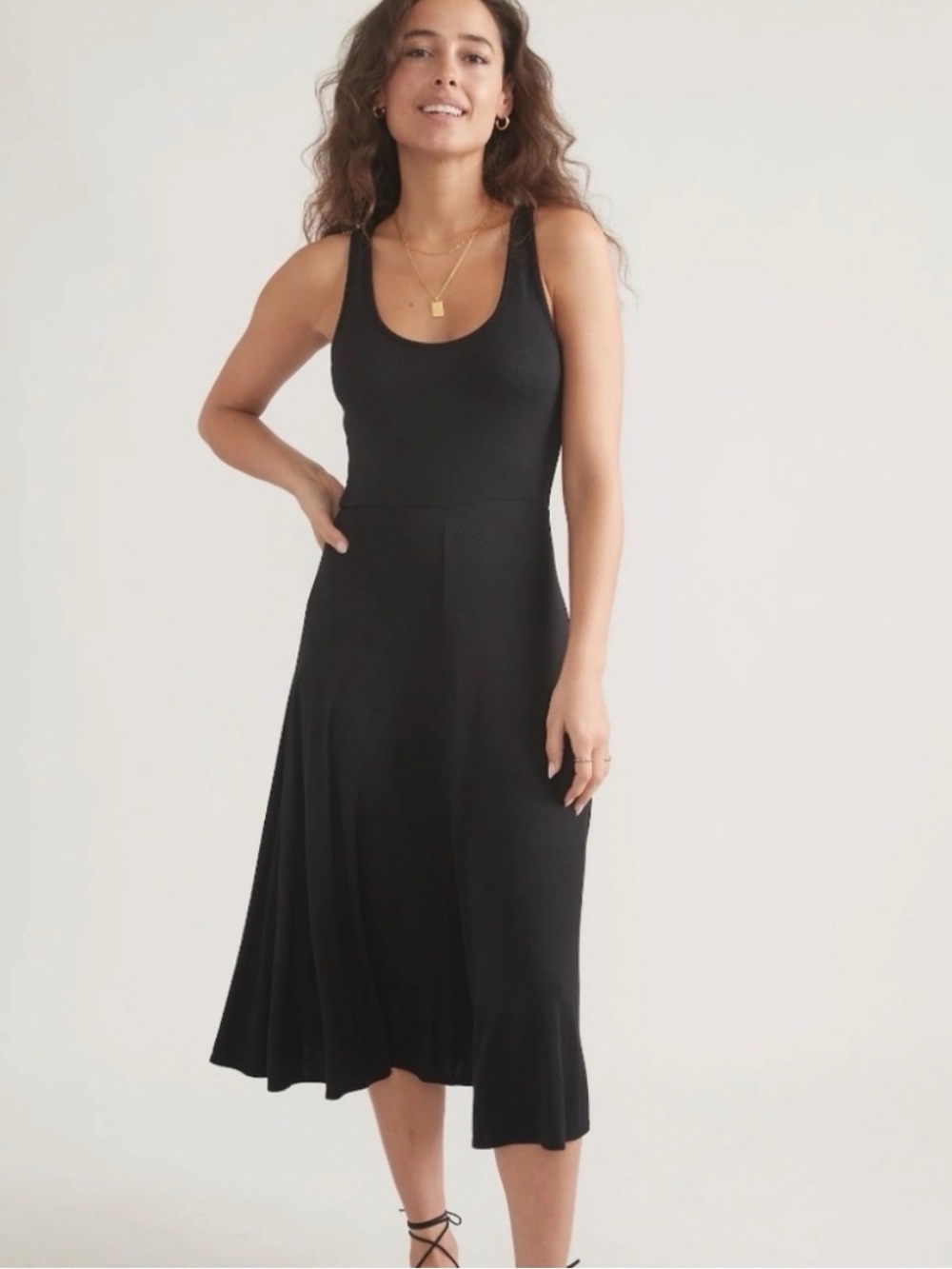 Marine Layer Lexi Ribbed Midi Dress